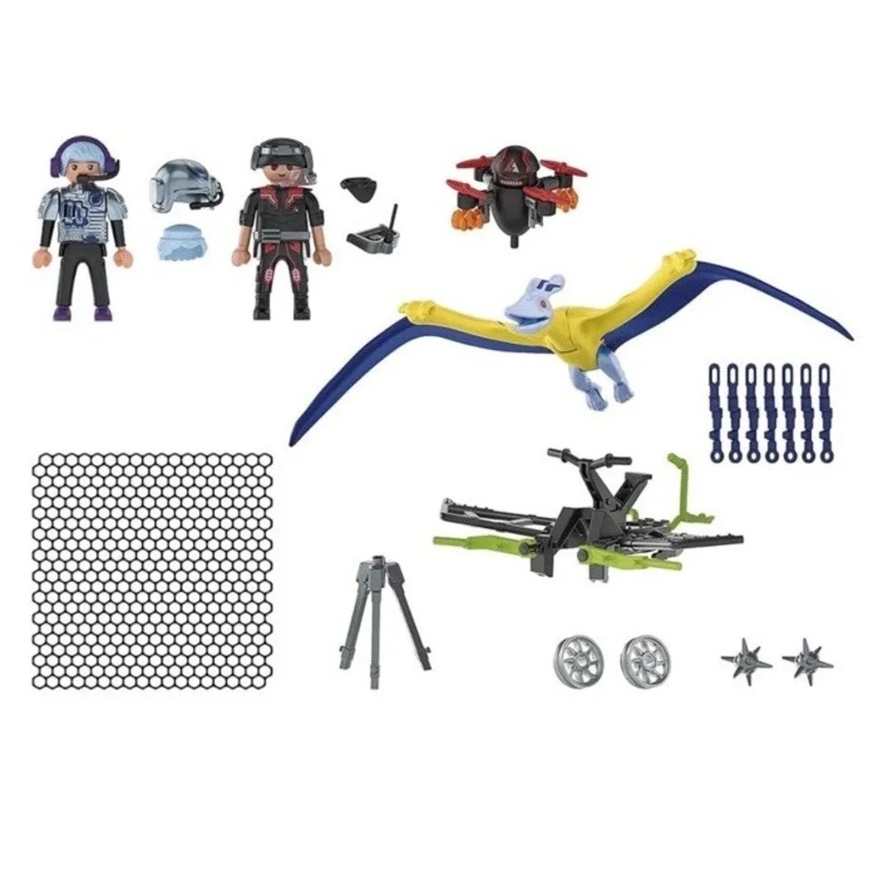 Playmobil Dino Rise 70628 Set w/ Dinosaur Pteranodon Kaidan 50 Pcs 2021 New